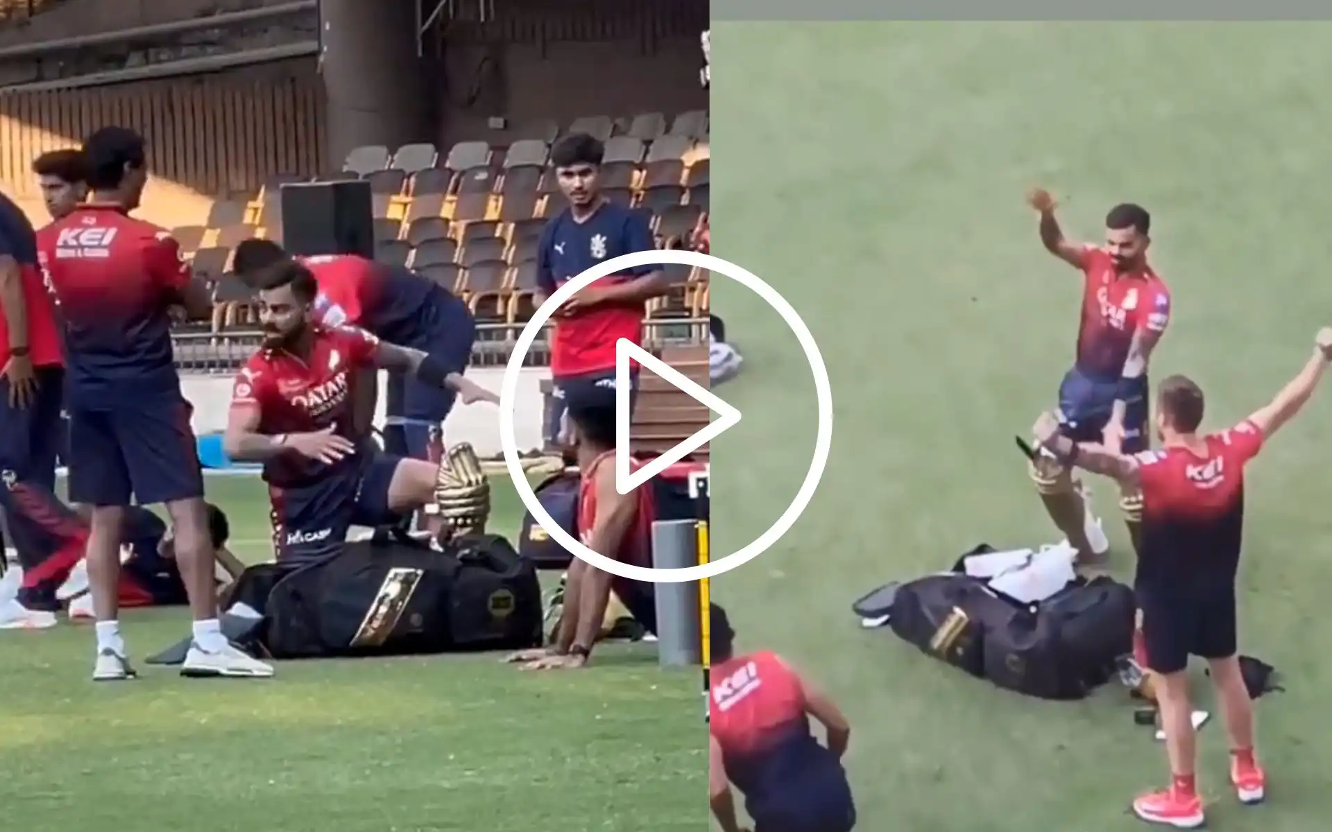 [Watch] Virat Kohli Brings Laughter To RCB Camp With Funny Dance Moves In Practice Session